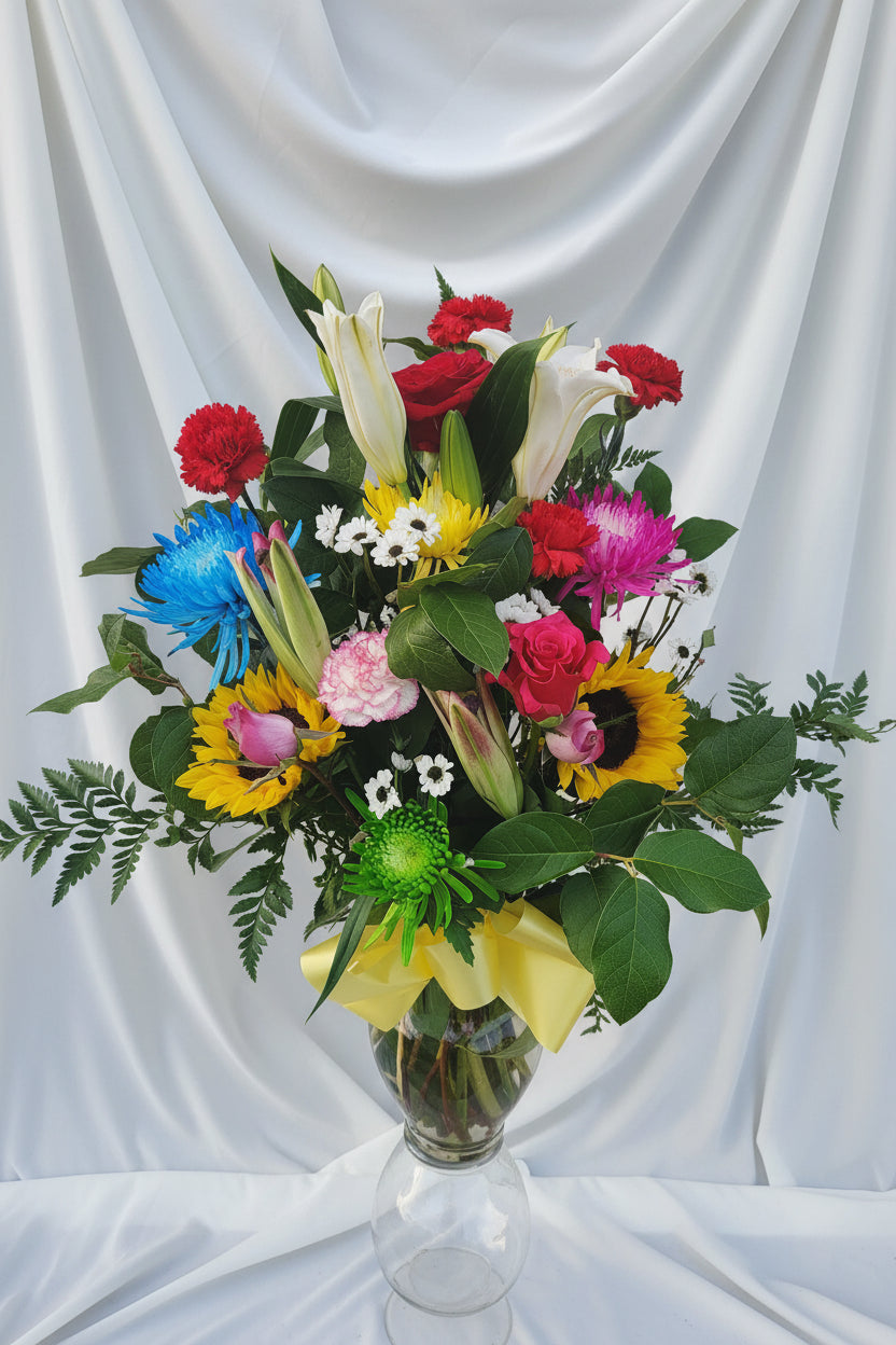 Mixed Flower Arrangement – Fresh Seasonal Floral Bouquet Delivery