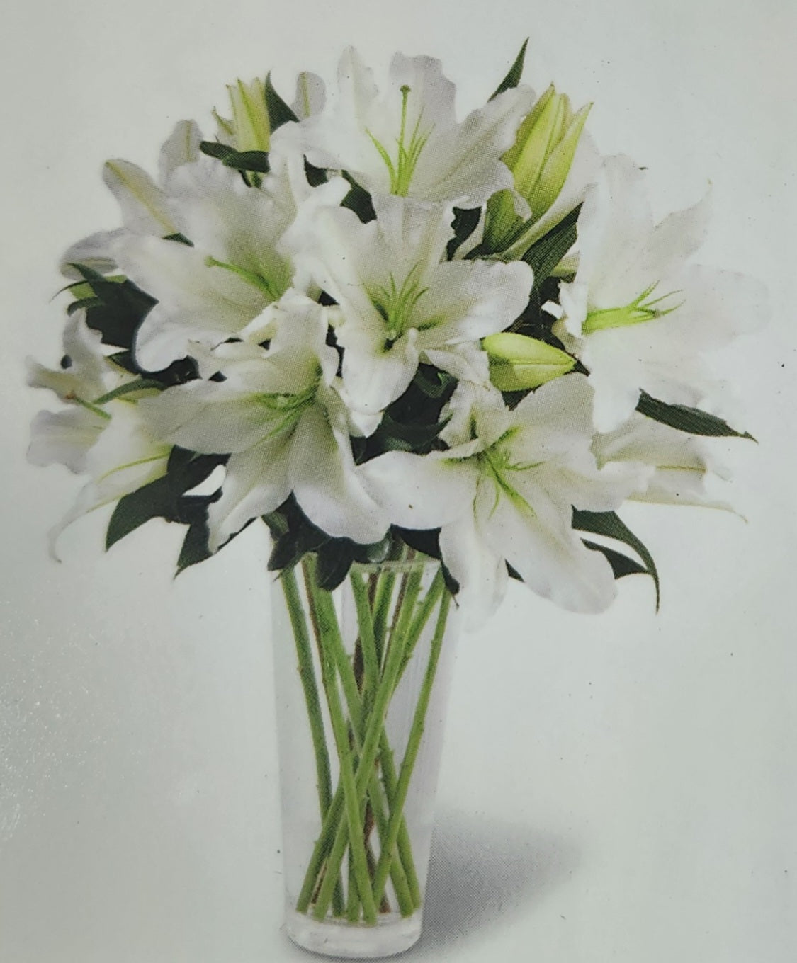 Sympathy Glass Vase Arrangement – Elegant Condolence Flower Bouquet