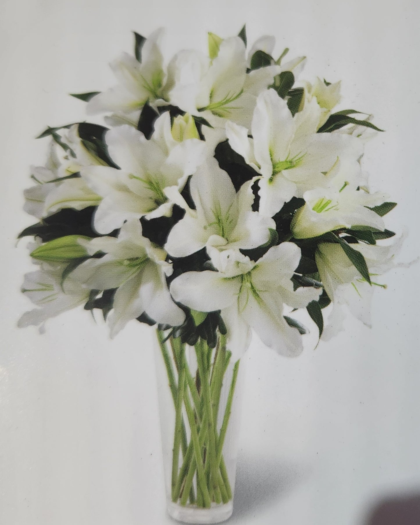 Sympathy Glass Vase Arrangement – Elegant Condolence Flower Bouquet