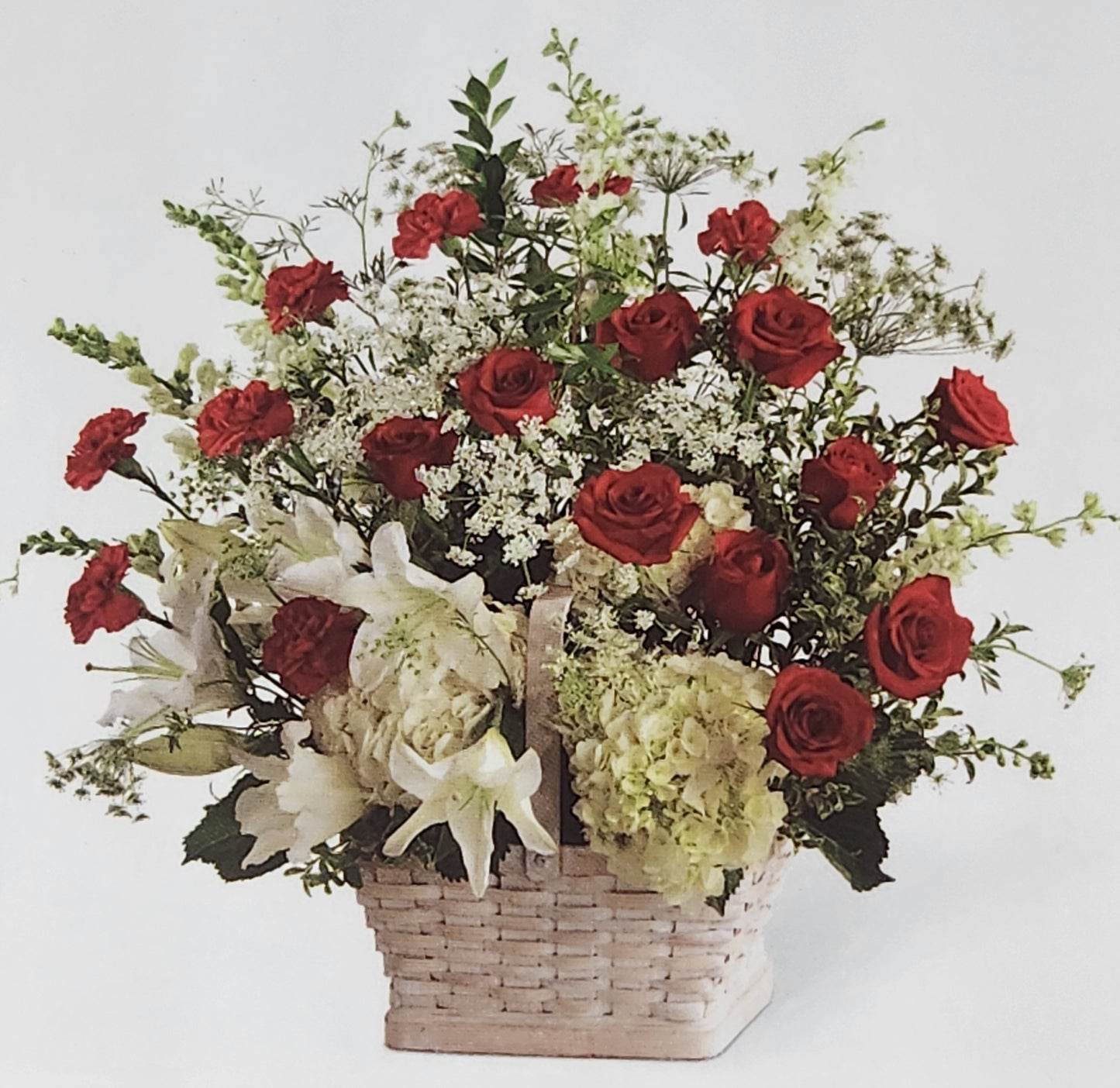 Sympathy Basket – Fresh Sympathy Flower Basket Arrangement
