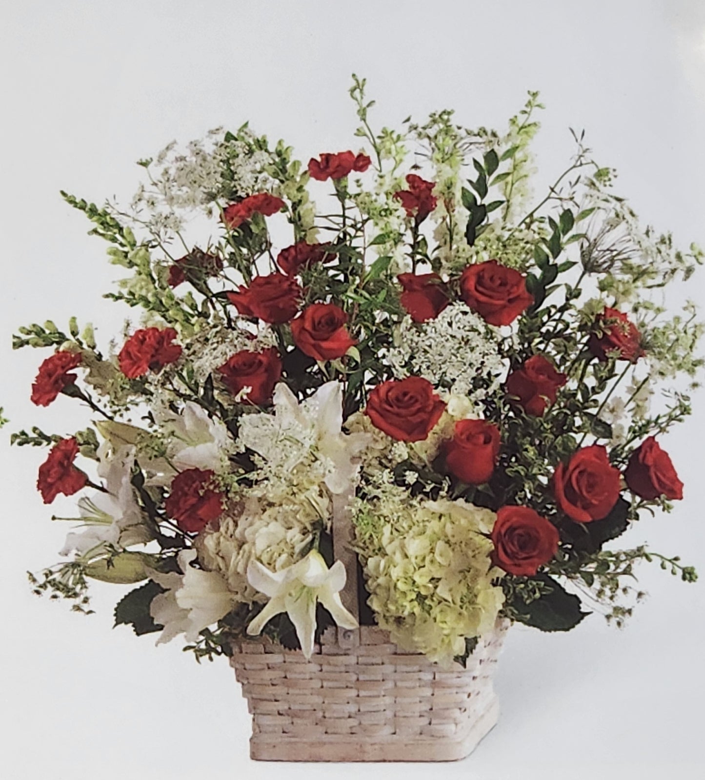 Sympathy Basket – Fresh Sympathy Flower Basket Arrangement