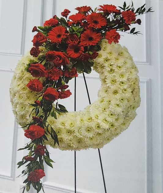 Sympathy Wreath – Elegant Funeral Wreath Flower Tribute